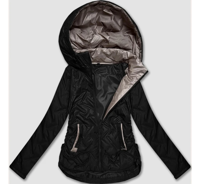 Dámska ľahká bunda s kapucňou S'West Black (B8558-1)