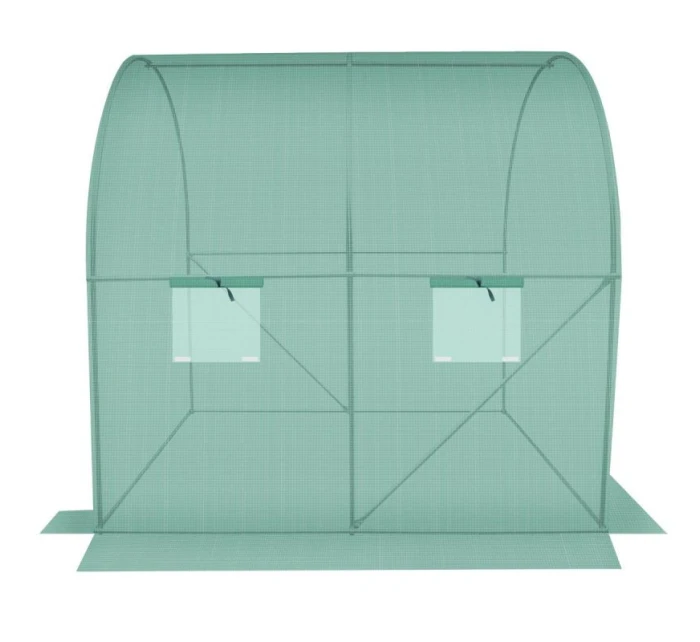 ZÁHRADNÝ TUNEL 200x200x200CM PE KONŠTRUKCIA ZELENÁ OCEL