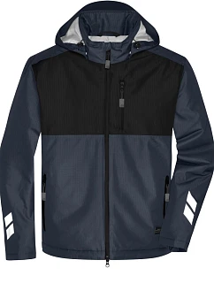 Daiber JN 1815 Pracovná polstrovaná bunda z hardshellu 02.1815 carbon/black