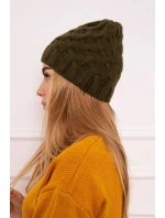 Fleecová čiapka Agnes K239 khaki