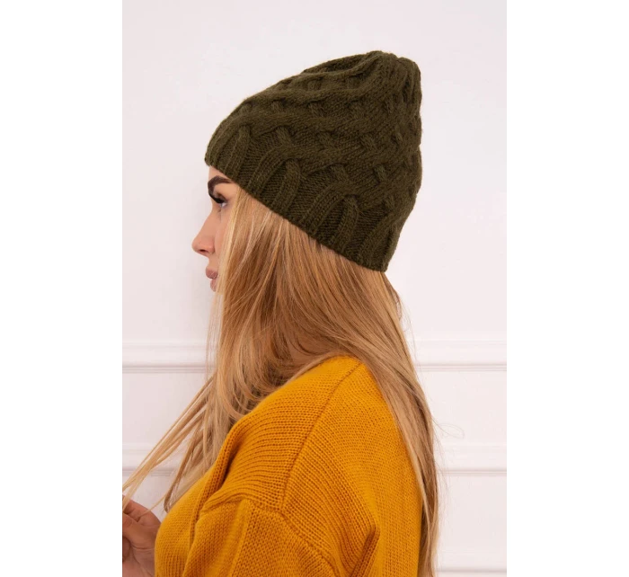 Fleecová čiapka Agnes K239 khaki