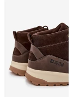 Zamszowe Buty Trekkingowe Męskie Big Star SS174263 Brązowe