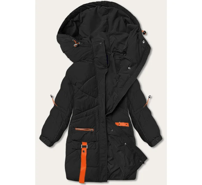 PUCHOWA KURTKA DAMSKA Z  CZARNA model 21244218 - Ann Gissy