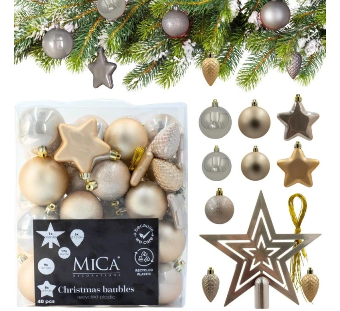 BOMBKA DEKORACYJNA PLASTIKOWA  CREAM model 21832959 - MICA