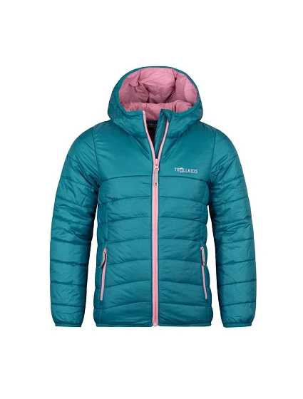Trollkids Dievčenská prechodná detská bunda Eikefjord teal/mauve (464-334) Trollkids Dievčenská prechodná detská bunda Eikefjord teal/mauve (464-334)