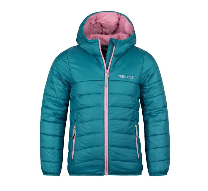 Trollkids Dievčenská prechodná detská bunda Eikefjord teal/mauve (464-334) Trollkids Dievčenská prechodná detská bunda Eikefjord teal/mauve (464-334)