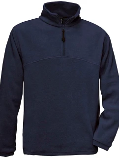B&C + Fleecová mikina s 1/4 zipem navy model 22497164