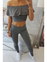 Sada s volánky grafit