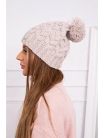 Fleecová čiapka Waleria K307 light beige Fleecová čiapka Waleria K307 light beige