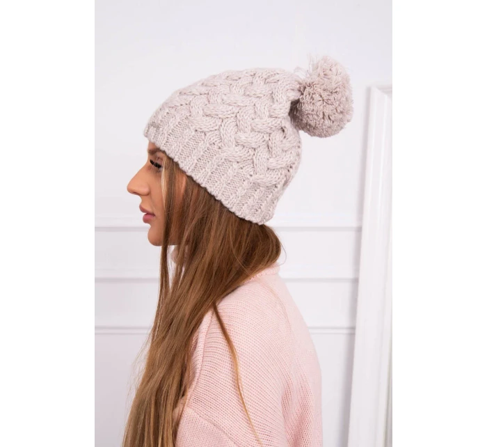 Fleecová čiapka Waleria K307 light beige Fleecová čiapka Waleria K307 light beige