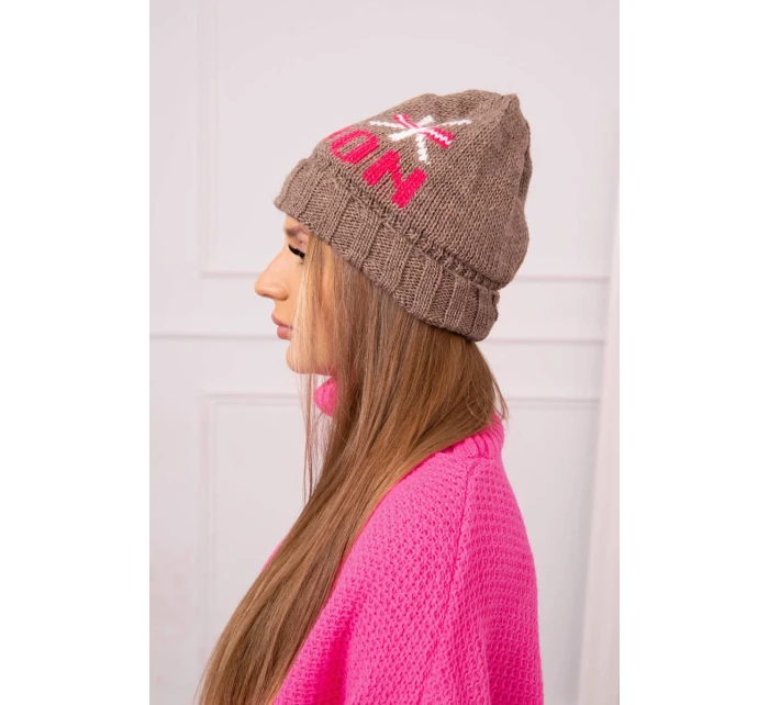 Dámska čiapka London K385 mocca