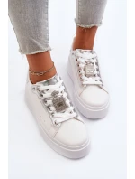 Dámské tenisky s ozdobou Bílé model 21652244 - Boto