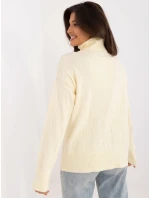 Sweter AT SW  jasny żółty model 20459079 - FPrice