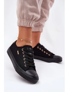 Dámske plátenné tenisky Big Star - čierne