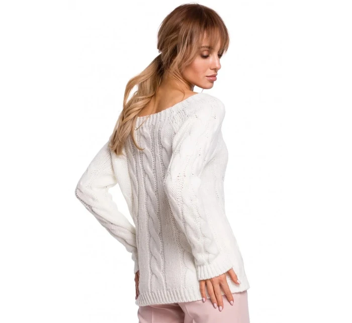 Svetr s výstřihem  šedý  model 21207530 - Moe