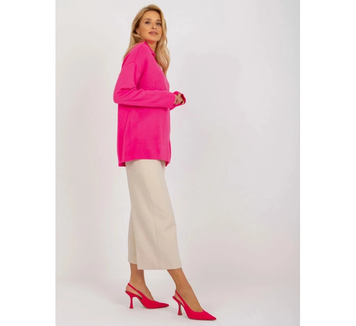 Dámsky sveter LC SW 2261 .00P fluo pink - FPrice