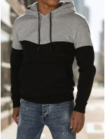 Pánská základní mikina s kapucí světle šedá Dstreet model 21985901 - FashionStreet