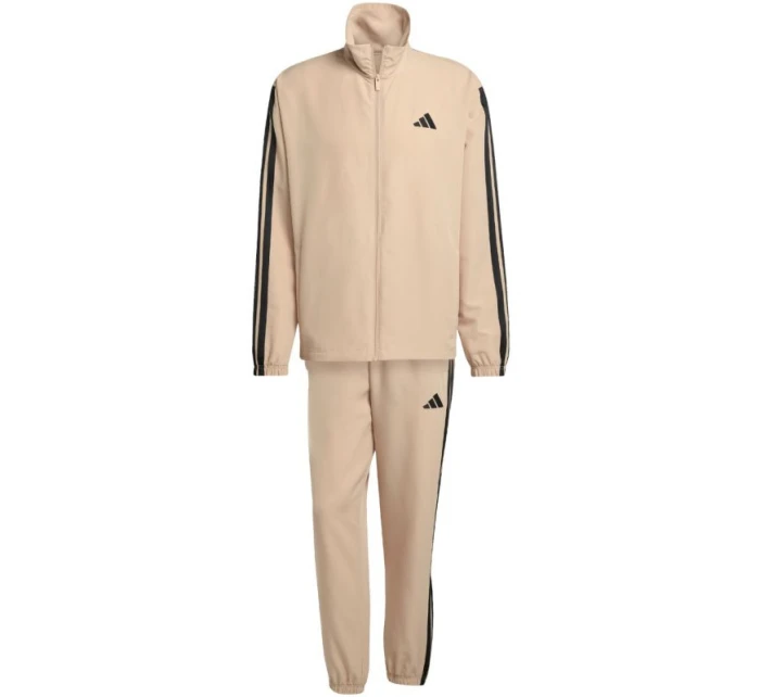 Pánske tepláky adidas Sportswear Basic 3-Stripes Woven Tracksuit Beige JX3149