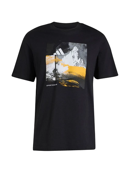 Pánské tričko  černé, model 22249970 - ADIDAS