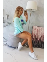 Halenka s 3D grafikou se zirkony mint Halenka s 3D grafikou se zirkony mint