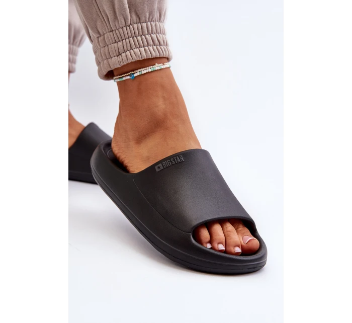 Lekkie Klapki Damskie Big Star NN274A042 Czarne Lekkie Klapki Damskie Big Star NN274A042 Czarne