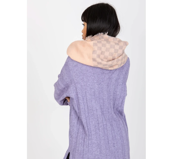 Tunelový šál AT KM 9501.10 svetlo ružová