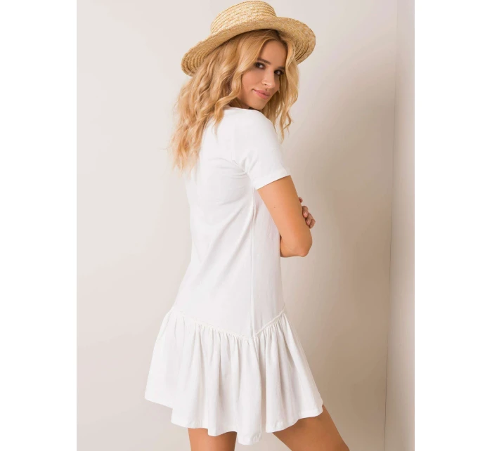 Šaty RV SK model 14837410 ecru - FPrice Šaty RV SK model 14837410 ecru - FPrice