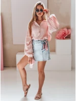 Dámska mušelínová košeľa 208 ružová - Kesi