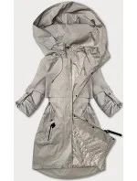 Světle béžová dámská bunda typu větrovka model 20833096 - S'WEST Světle béžová dámská bunda typu větrovka model 20833096 - S'WEST