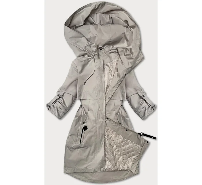 Světle béžová dámská bunda typu větrovka model 20833096 - S'WEST Světle béžová dámská bunda typu větrovka model 20833096 - S'WEST