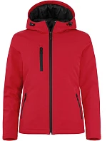 Padded Hooded Softshell Women Dámská zateplená softshellová bunda s kapucí model 22454973 red - Clique