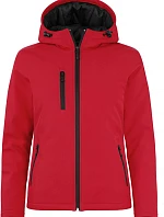 Clique Padded Hooded Softshell Women Dámska zateplená softshellová bunda s kapucňou 67.0953 červená