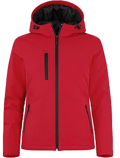 Padded Hooded Softshell Women Dámská zateplená softshellová bunda s kapucí model 22454973 red - Clique