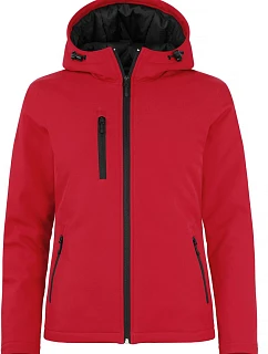 Clique Padded Hooded Softshell Women Dámska zateplená softshellová bunda s kapucňou 67.0953 červená