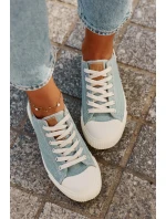 Materiałowe Trampki Damskie Big Star RR274796 Niebieskie Materiałowe Trampki Damskie Big Star RR274796 Niebieskie