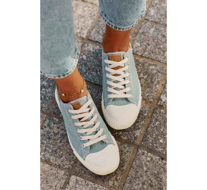 Materiałowe Trampki Damskie Big Star RR274796 Niebieskie Materiałowe Trampki Damskie Big Star RR274796 Niebieskie