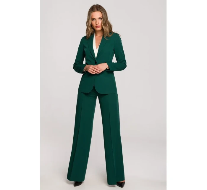 model 18004531 Blejzr s jedním knoflíkem zelený - STYLOVE model 18004531 Blejzr s jedním knoflíkem zelený - STYLOVE