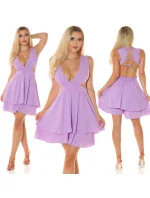 Dámsky sexy overal KOV26245 Light lilac purple - Koucla
