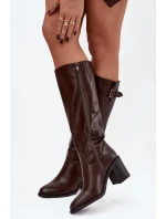 Topánky na podpätku model 220721 Krok vo veľkom štýle Topánky na podpätku model 220721 Krok vo veľkom štýle