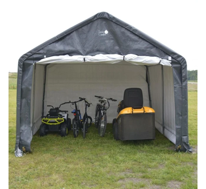 ZÁHRADNÁ GARÁŽ PIVILON 3,50x3,50x2,60M SASKA GARDEN GREY