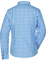 JN Popelínová kostkovaná halenka styl 02.0 royal/white model 22487415 - Daiber JN Popelínová kostkovaná halenka styl 02.0 royal/white model 22487415 - Daiber