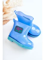 Dziecięce Brokatowe Kalosze Niebieskie Rain Dziecięce Brokatowe Kalosze Niebieskie Rain