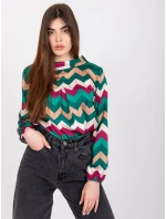 Blúzka DHJ BZ 12311.49P tmavo zelená