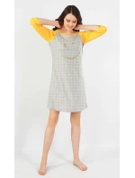 Dámská noční košile s tříčtvrtečním rukávem model 15781376 - Vienetta Dámská noční košile s tříčtvrtečním rukávem model 15781376 - Vienetta