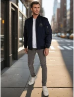 Pánská přechodná bunda bomber modrá Dstreet model 21986355 - FashionStreet