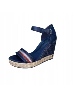 Sandále Tommy Hilfiger Grosgrain High Wedge Sandal W FW0FW05254
