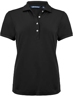 Cutter & Buck Virtue Polo Solid Women Dámske funkčné polo tričko 68.4435 čierne