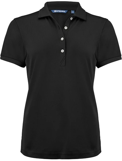 Cutter & Buck Virtue Polo Solid Women Dámske funkčné polo tričko 68.4435 čierne Cutter & Buck Virtue Polo Solid Women Dámske funkčné polo tričko 68.4435 čierne