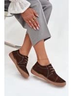 Kožené dámské polobotky s  hnědé model 21710426 - Artiker