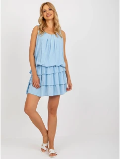 TW SK BI 8139 šaty.44 svetlo modrá